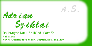 adrian sziklai business card